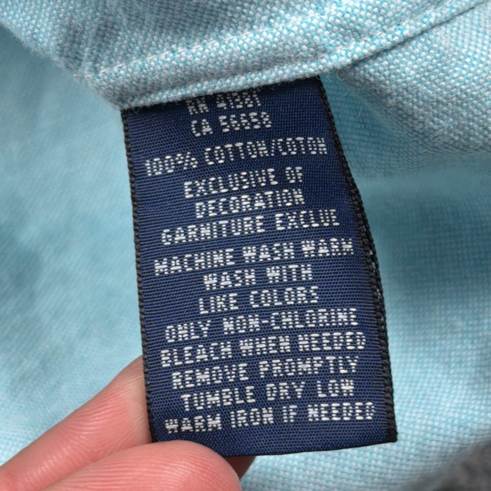 Ralph Lauren Oxford Shirt Womens 16 Light Blue Classic Button Down Long Sleeve - Picture 7 of 14